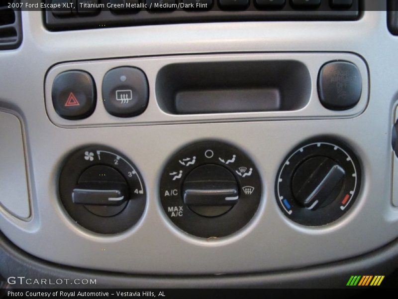 Titanium Green Metallic / Medium/Dark Flint 2007 Ford Escape XLT