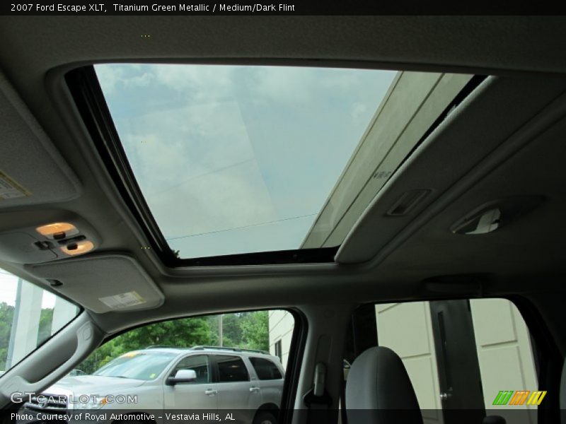 Titanium Green Metallic / Medium/Dark Flint 2007 Ford Escape XLT