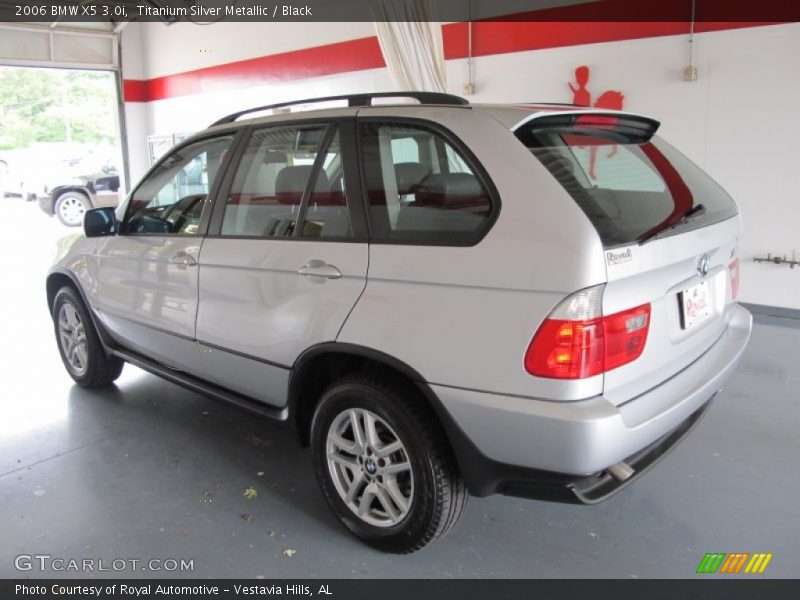 Titanium Silver Metallic / Black 2006 BMW X5 3.0i