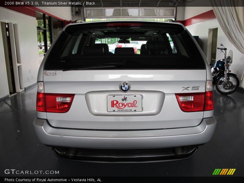 Titanium Silver Metallic / Black 2006 BMW X5 3.0i