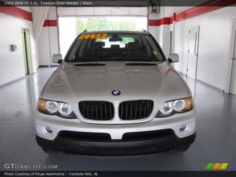 Titanium Silver Metallic / Black 2006 BMW X5 3.0i
