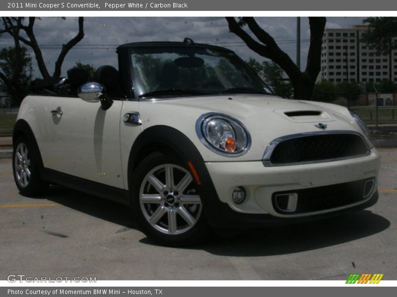 Pepper White / Carbon Black 2011 Mini Cooper S Convertible
