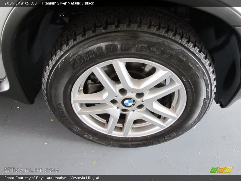 Titanium Silver Metallic / Black 2006 BMW X5 3.0i