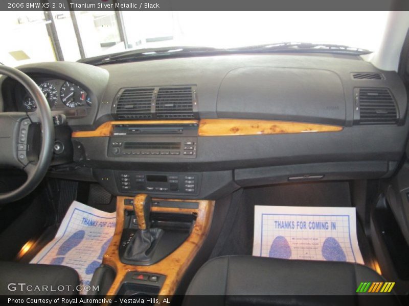 Titanium Silver Metallic / Black 2006 BMW X5 3.0i
