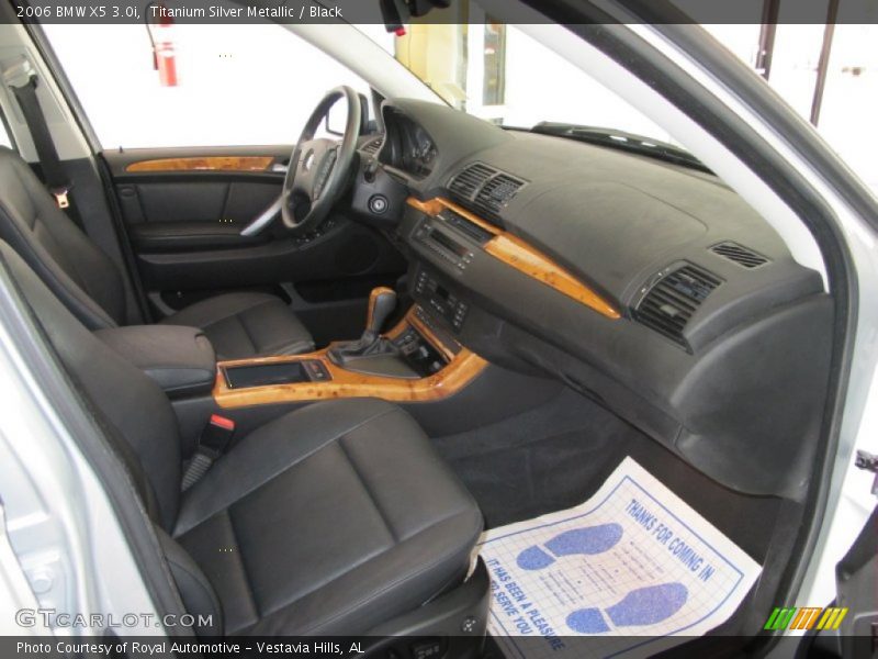 Titanium Silver Metallic / Black 2006 BMW X5 3.0i