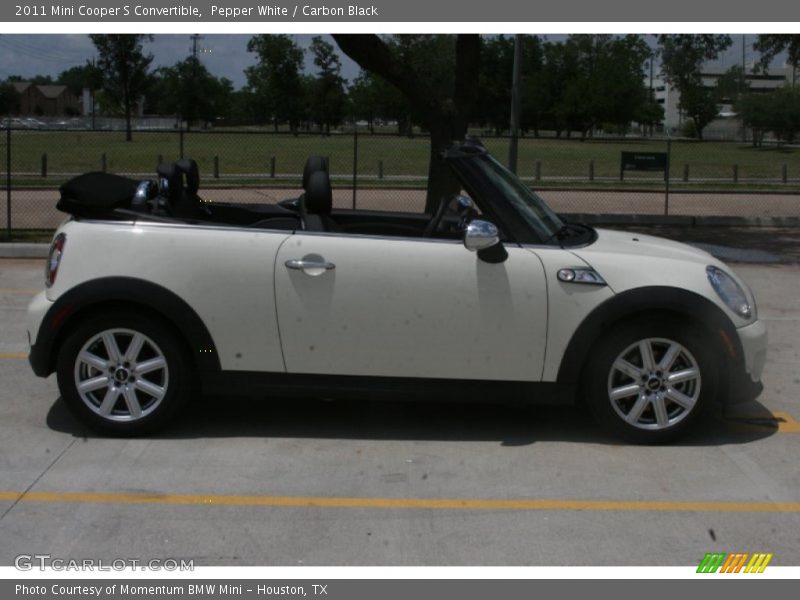 Pepper White / Carbon Black 2011 Mini Cooper S Convertible