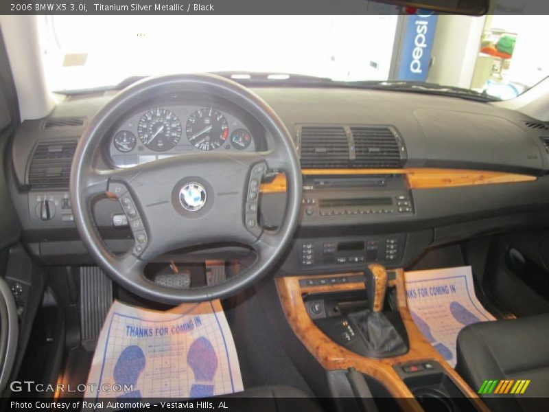 Titanium Silver Metallic / Black 2006 BMW X5 3.0i