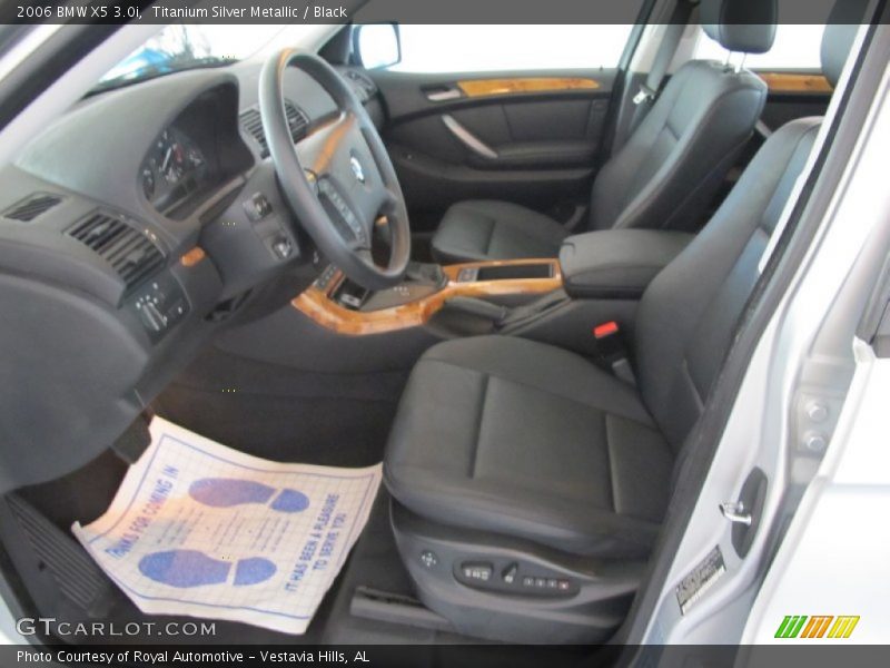 Titanium Silver Metallic / Black 2006 BMW X5 3.0i