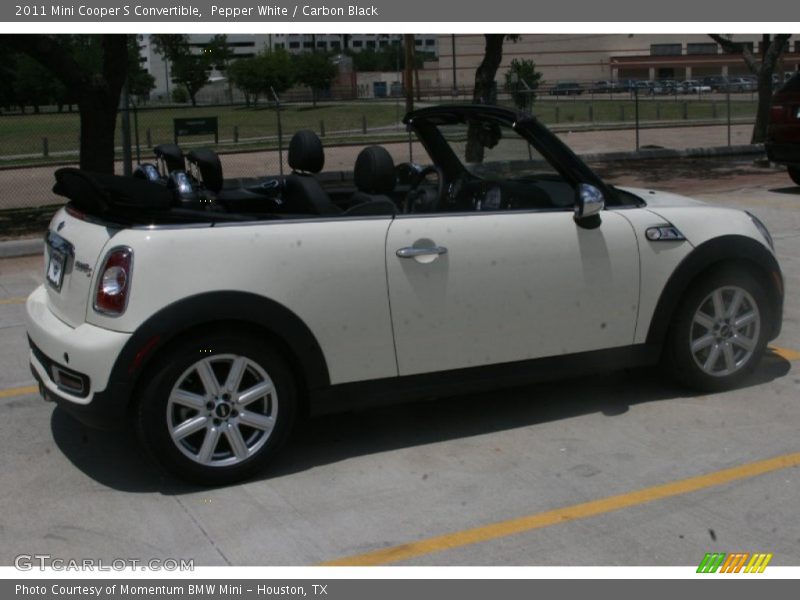 Pepper White / Carbon Black 2011 Mini Cooper S Convertible