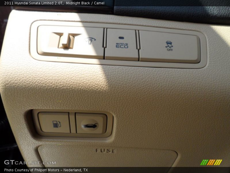 Midnight Black / Camel 2011 Hyundai Sonata Limited 2.0T
