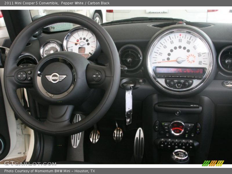 Pepper White / Carbon Black 2011 Mini Cooper S Convertible