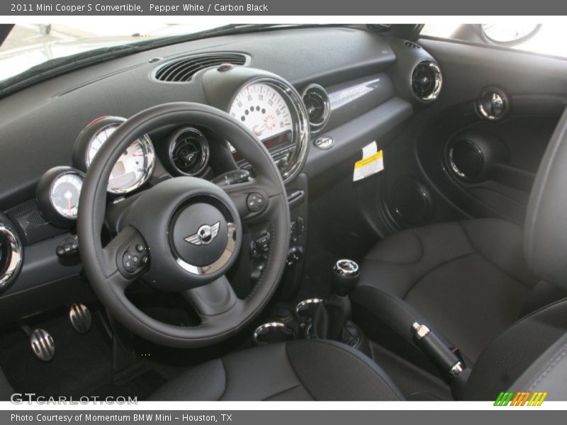 Pepper White / Carbon Black 2011 Mini Cooper S Convertible