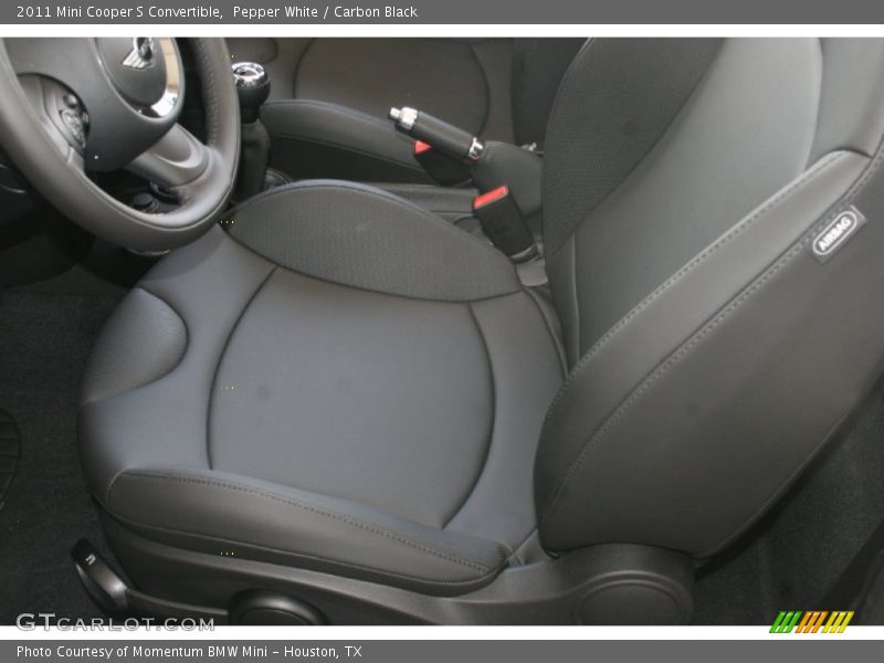 Pepper White / Carbon Black 2011 Mini Cooper S Convertible