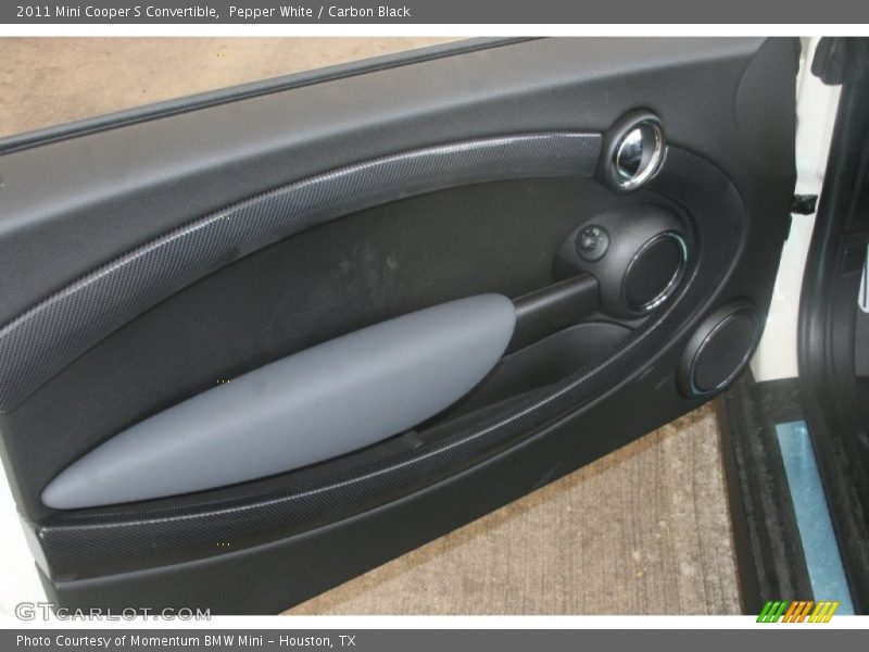 Pepper White / Carbon Black 2011 Mini Cooper S Convertible