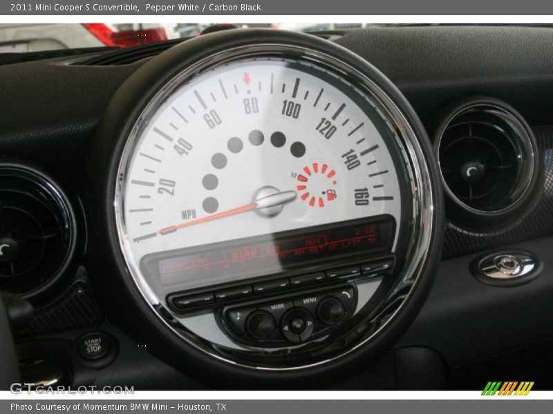 Pepper White / Carbon Black 2011 Mini Cooper S Convertible