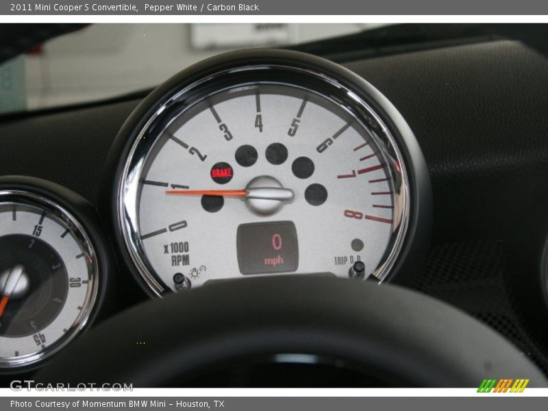 Pepper White / Carbon Black 2011 Mini Cooper S Convertible