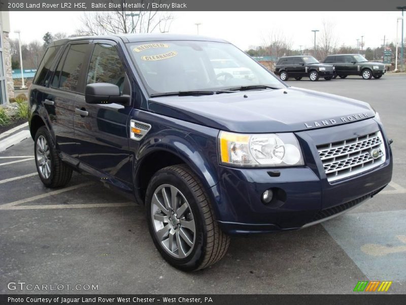Baltic Blue Metallic / Ebony Black 2008 Land Rover LR2 HSE
