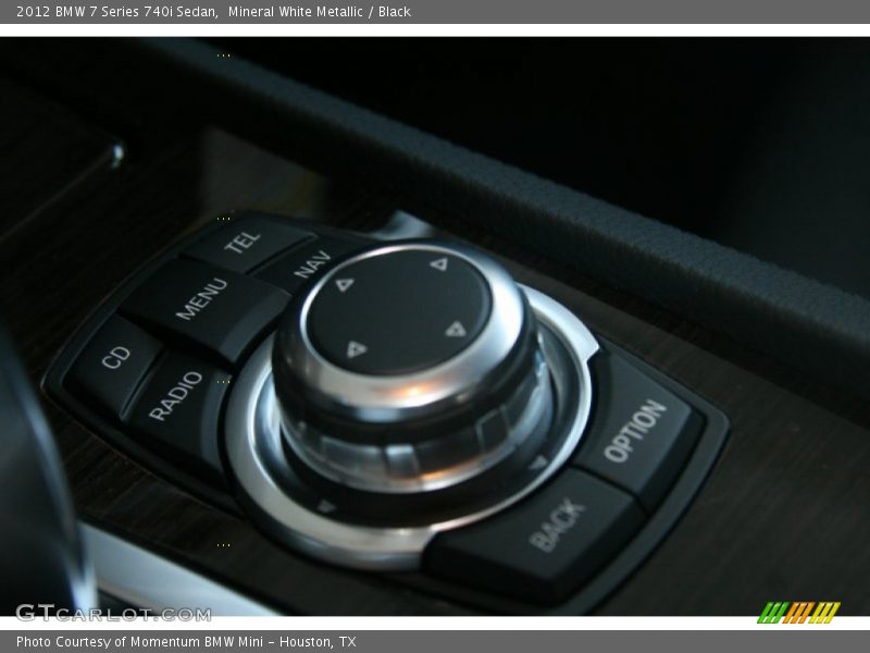 Mineral White Metallic / Black 2012 BMW 7 Series 740i Sedan