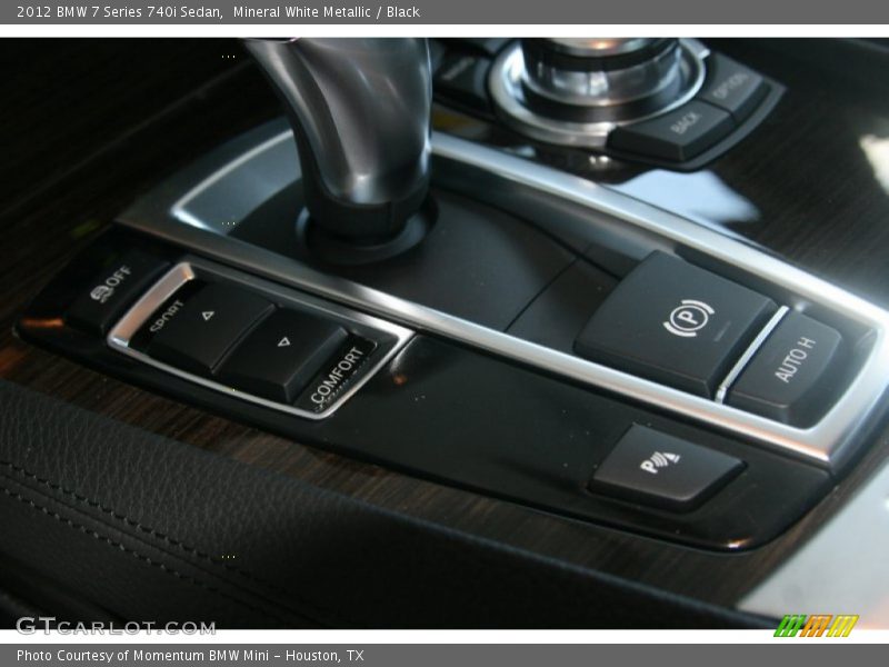 Mineral White Metallic / Black 2012 BMW 7 Series 740i Sedan