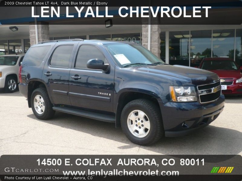 Dark Blue Metallic / Ebony 2009 Chevrolet Tahoe LT 4x4