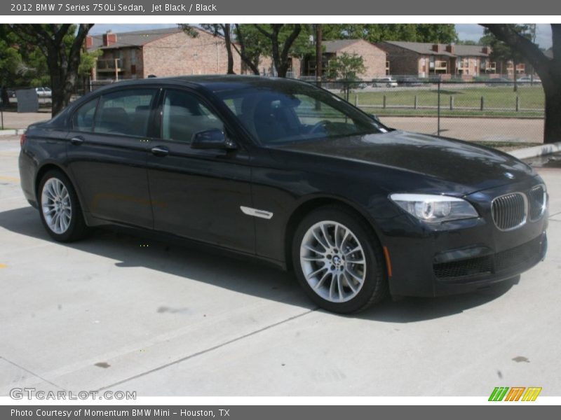 Jet Black / Black 2012 BMW 7 Series 750Li Sedan