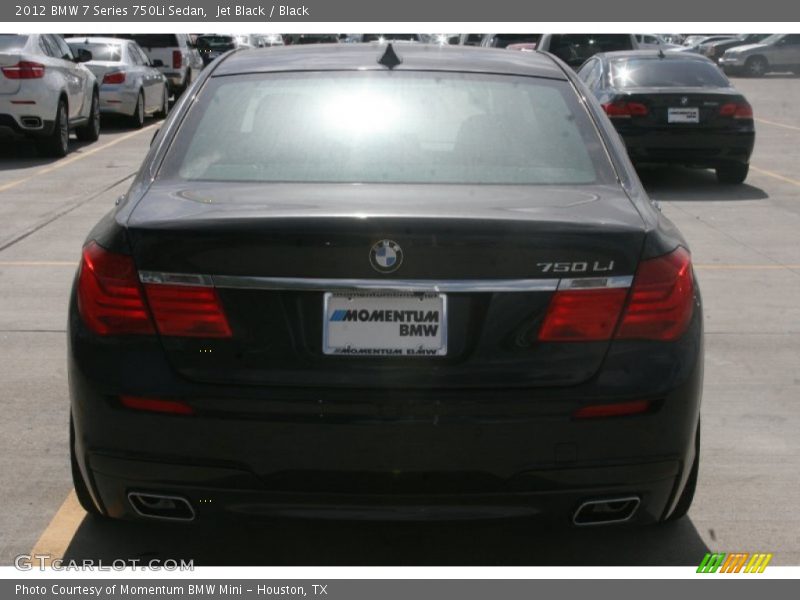 Jet Black / Black 2012 BMW 7 Series 750Li Sedan