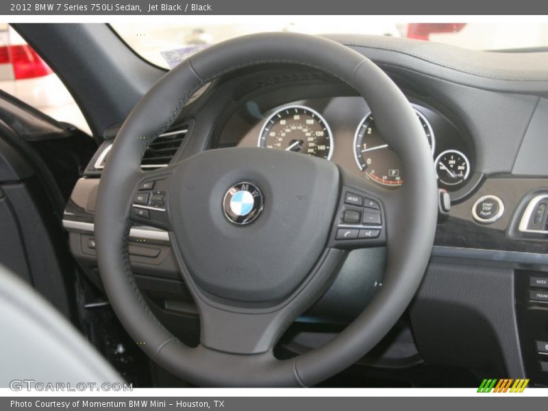 Jet Black / Black 2012 BMW 7 Series 750Li Sedan