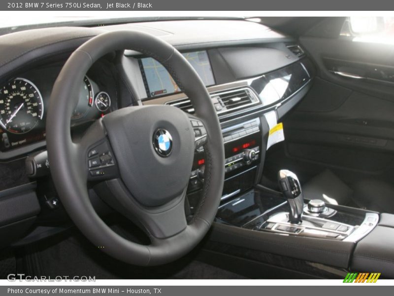 Jet Black / Black 2012 BMW 7 Series 750Li Sedan