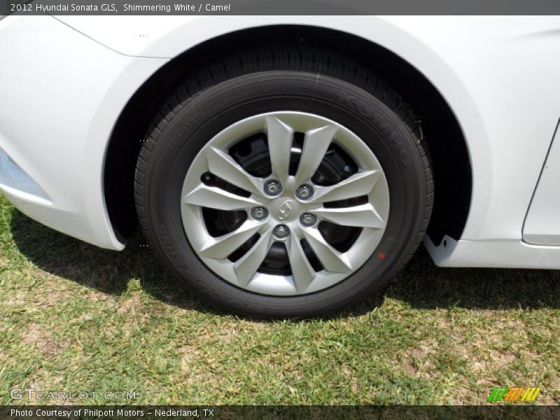 Shimmering White / Camel 2012 Hyundai Sonata GLS