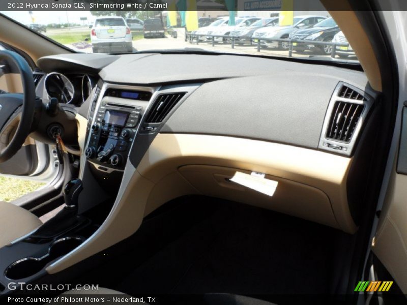 Shimmering White / Camel 2012 Hyundai Sonata GLS