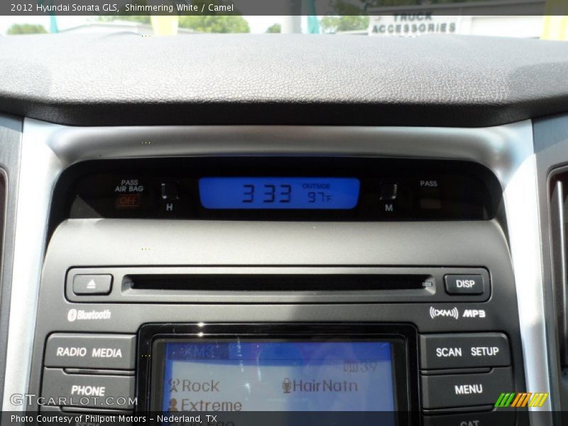 Shimmering White / Camel 2012 Hyundai Sonata GLS
