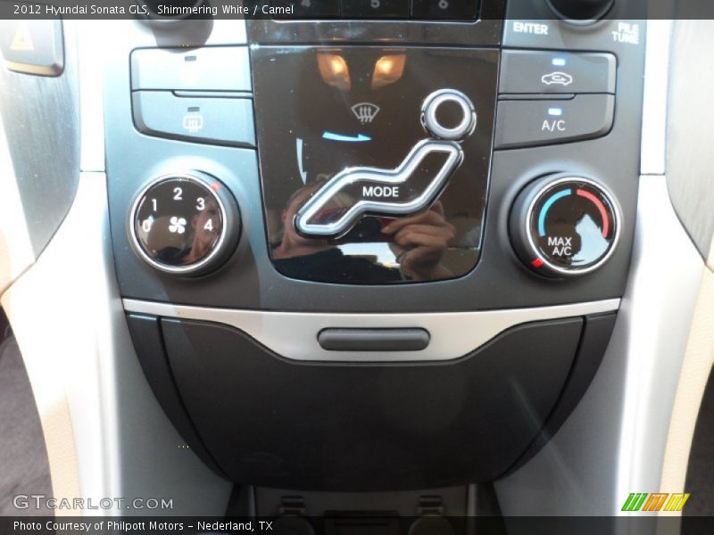 Shimmering White / Camel 2012 Hyundai Sonata GLS