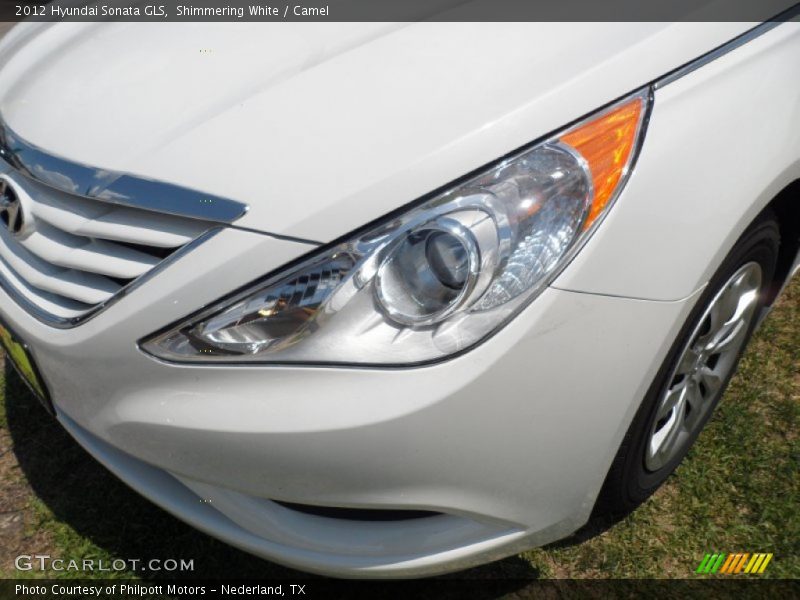 Shimmering White / Camel 2012 Hyundai Sonata GLS