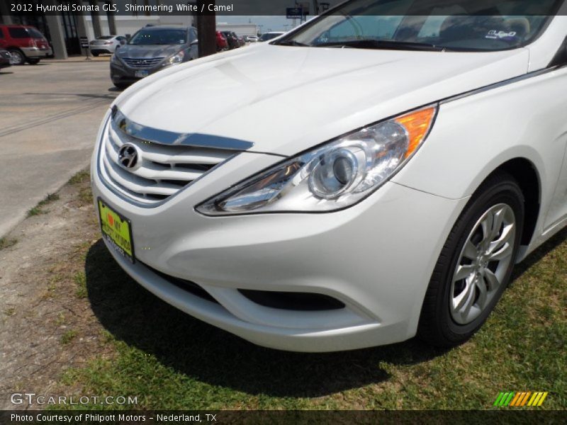Shimmering White / Camel 2012 Hyundai Sonata GLS