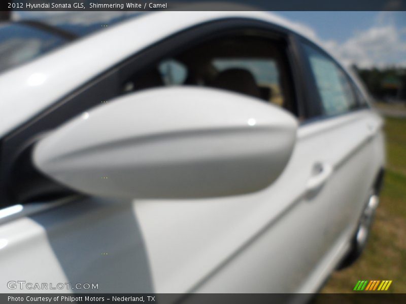 Shimmering White / Camel 2012 Hyundai Sonata GLS