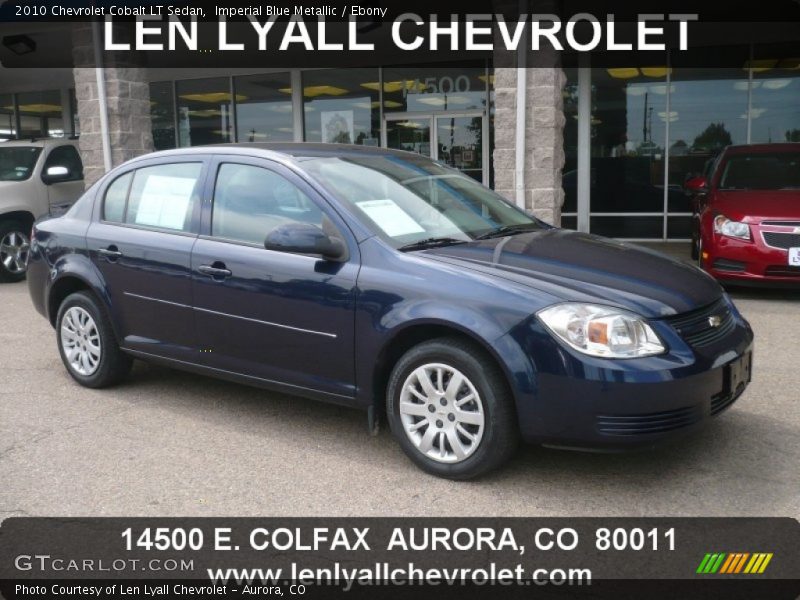Imperial Blue Metallic / Ebony 2010 Chevrolet Cobalt LT Sedan