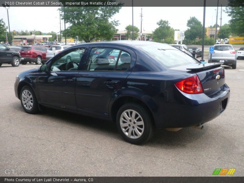 Imperial Blue Metallic / Ebony 2010 Chevrolet Cobalt LT Sedan