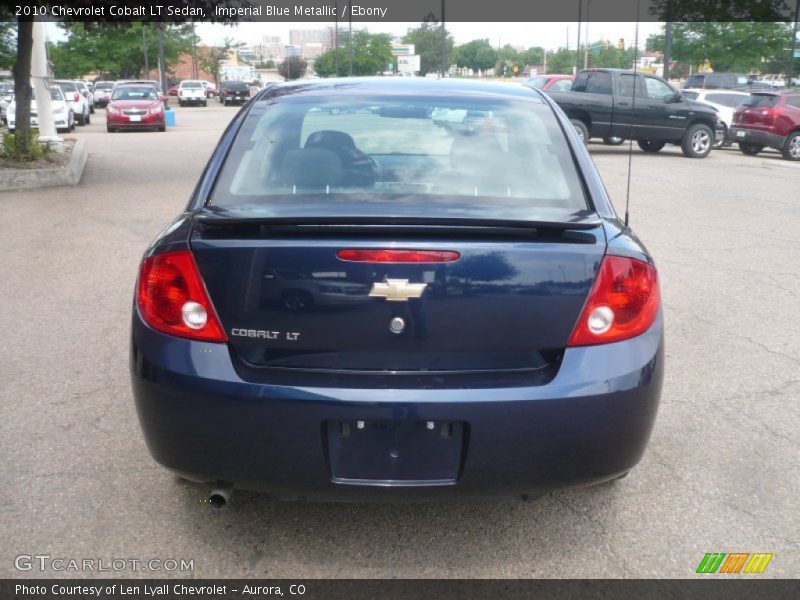 Imperial Blue Metallic / Ebony 2010 Chevrolet Cobalt LT Sedan