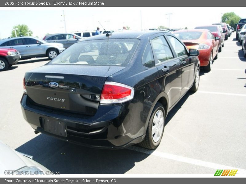 Ebony Black / Medium Stone 2009 Ford Focus S Sedan