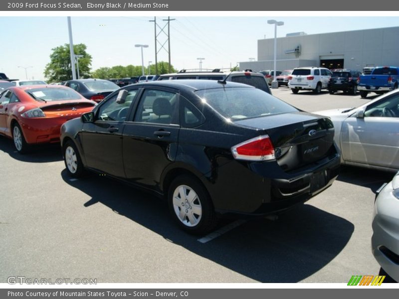 Ebony Black / Medium Stone 2009 Ford Focus S Sedan