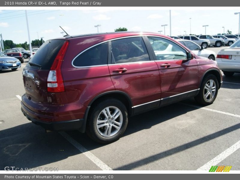 Tango Red Pearl / Gray 2010 Honda CR-V EX-L AWD
