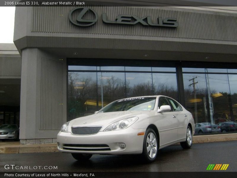 Alabaster Metallic / Black 2006 Lexus ES 330