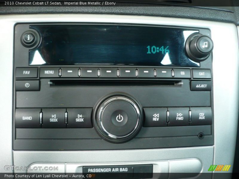Imperial Blue Metallic / Ebony 2010 Chevrolet Cobalt LT Sedan