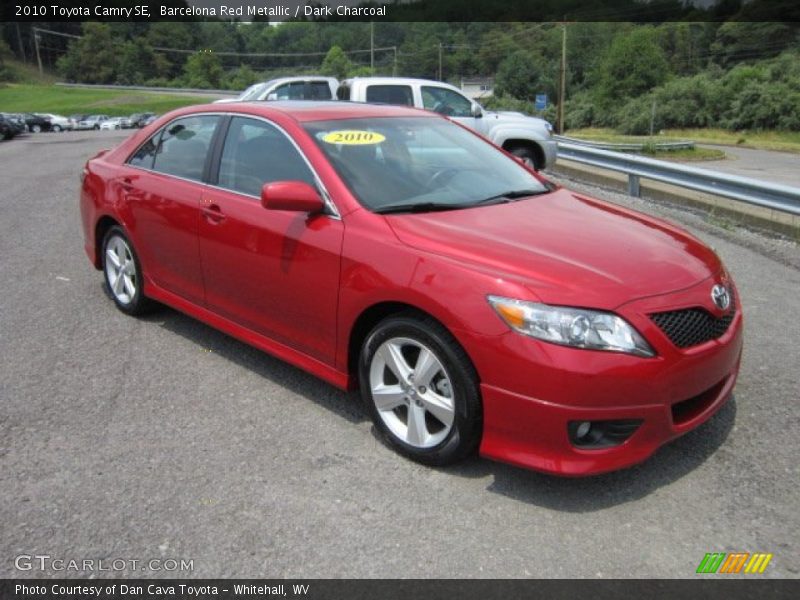 Barcelona Red Metallic / Dark Charcoal 2010 Toyota Camry SE