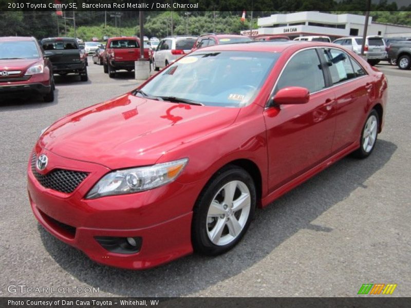 Barcelona Red Metallic / Dark Charcoal 2010 Toyota Camry SE