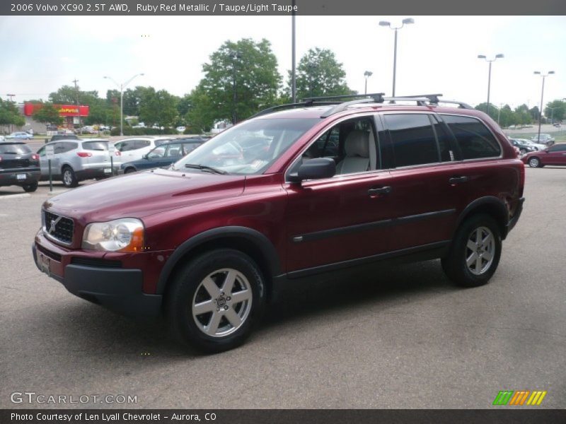 Ruby Red Metallic / Taupe/Light Taupe 2006 Volvo XC90 2.5T AWD