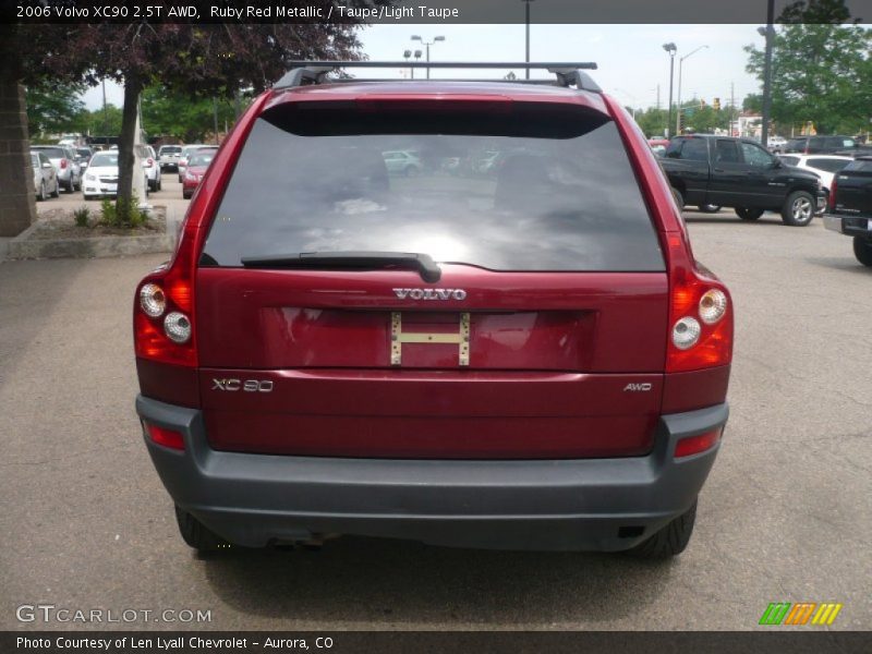 Ruby Red Metallic / Taupe/Light Taupe 2006 Volvo XC90 2.5T AWD