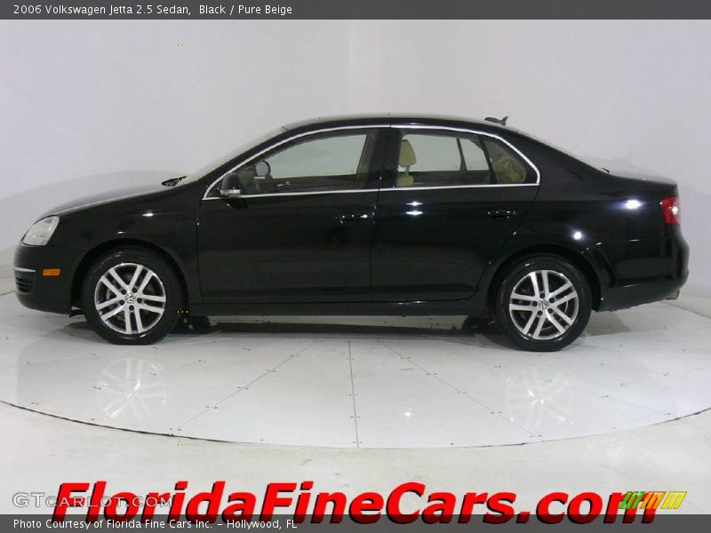 Black / Pure Beige 2006 Volkswagen Jetta 2.5 Sedan