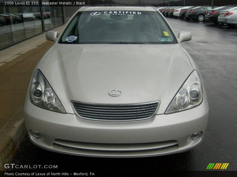 Alabaster Metallic / Black 2006 Lexus ES 330