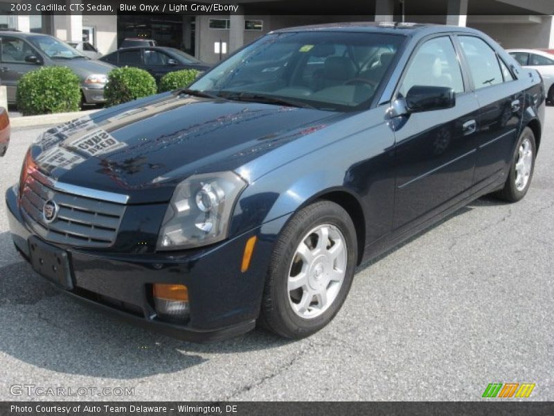 Blue Onyx / Light Gray/Ebony 2003 Cadillac CTS Sedan